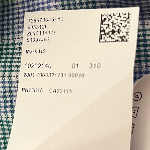 EUC Hugo Boss "Mark US" Plaid Sharp Fit Dress Shirt- Size: 15 32/33 - Picture 7 of 8